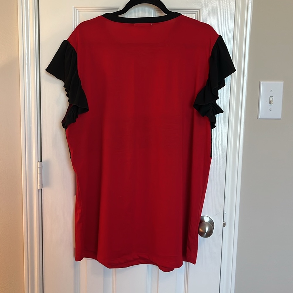 Sunshine & Rodeos Ruffle Sequin Top - Picture 5 of 5